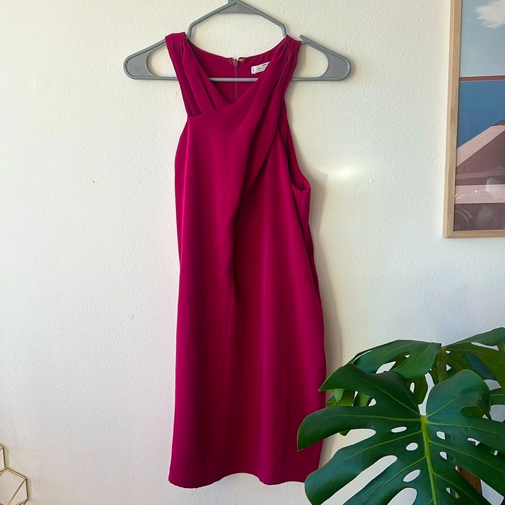 MNG suit collection fuchsia dress